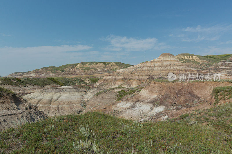 砂岩风景Badlands Drumheller加拿大